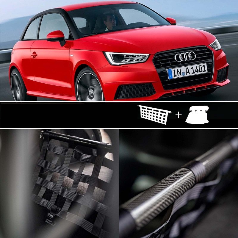 Clubsport Komplettset - Strebe mit Netz und Teppich für Audi A1 / S1 8X